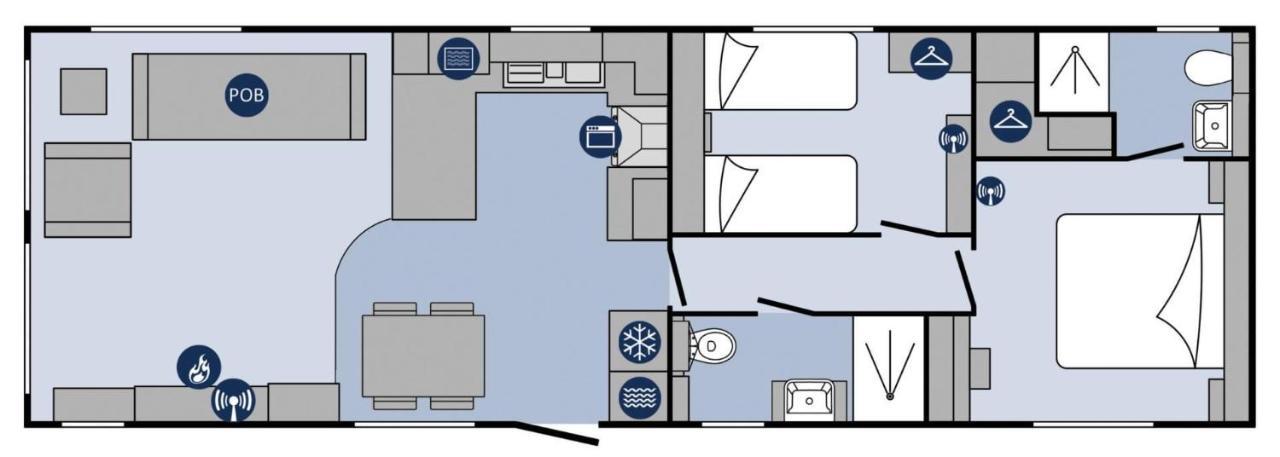 Kilden Kernow - Luxury 6 Berth Caravan Near Bude Exterior foto
